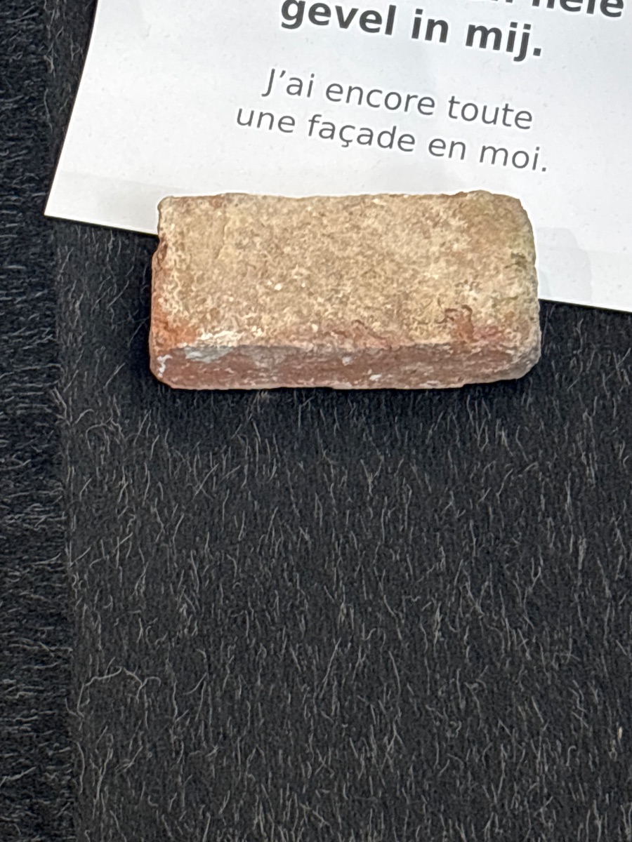 Genuanceerde bruine gevelsteen van terracotta